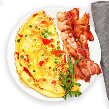 bacon omelette