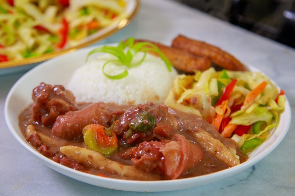 jamaican stew peas with pigtail
